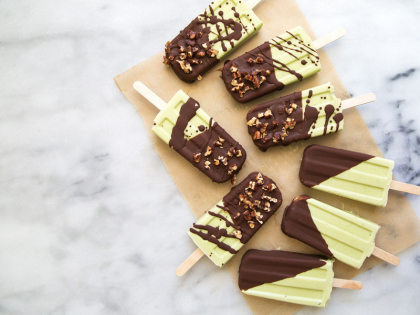 Coconut Avocado Popsicles