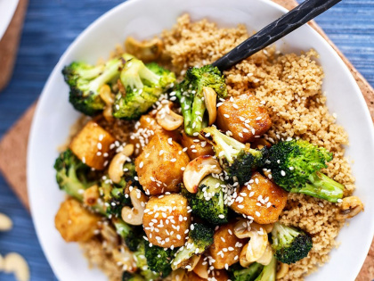 Simple Vegetable and Tofu Stir-fry