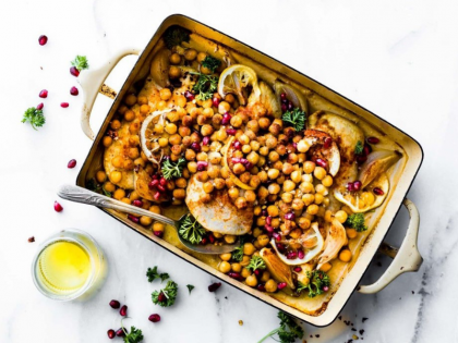 Cumin Roasted Chickpea Chicken Bowls