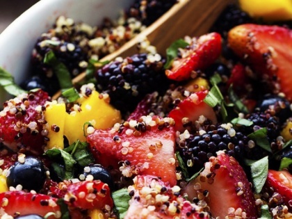 Honey Lime Quinoa Fruit Salad